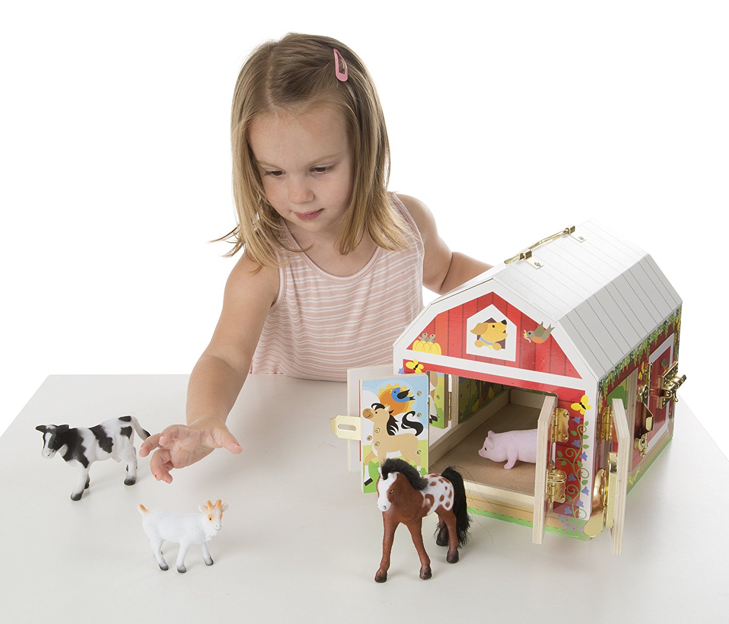 Деревянные игрушки - Дом с замочками, 5 элементов  